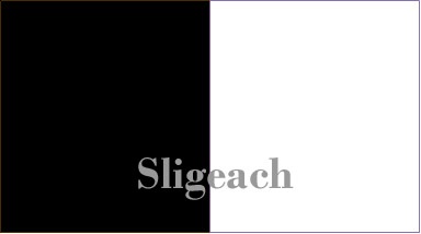 Sligo county flag Ireland with text