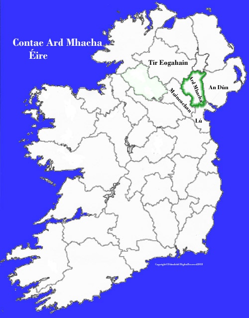 Map of Armagh county