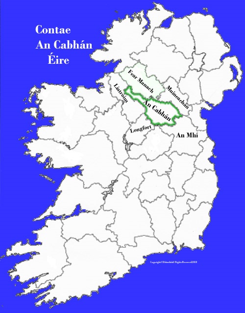 Map of Cavan county