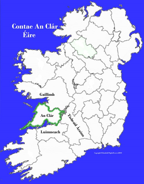 Clare county map
