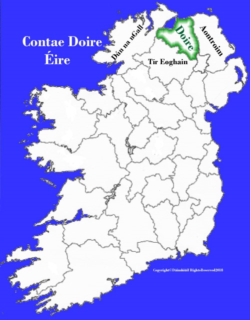 Map of Derry county