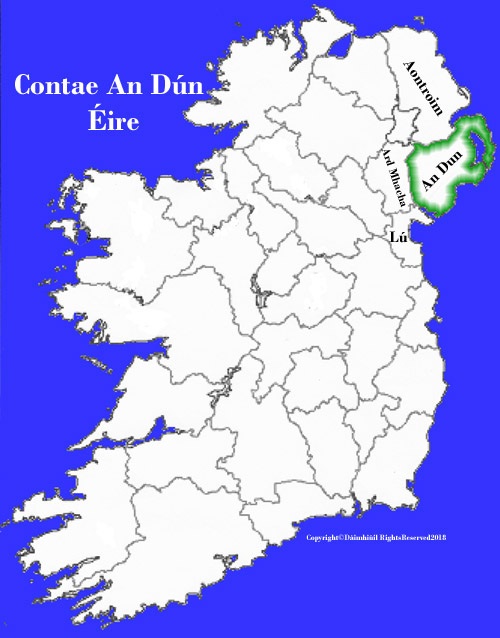 Map of Down county