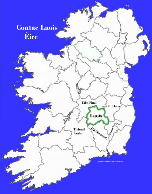 Laois county map