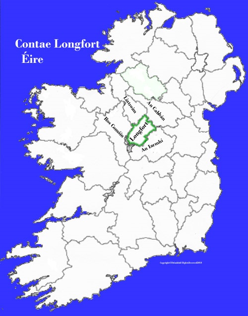 Map of Longford county