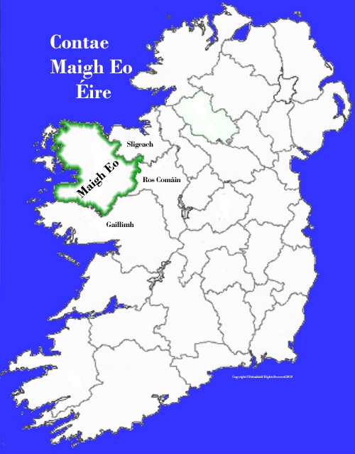 Map of Mayo county