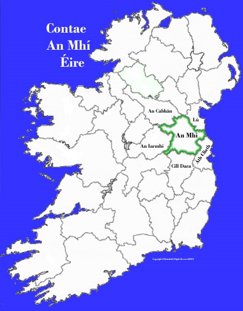 Map of Meath county