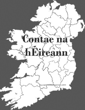 Map of Ireland counties