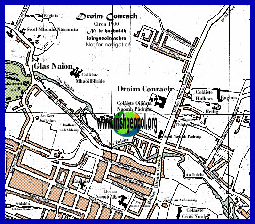 Map of Drumcondra, Dublin.