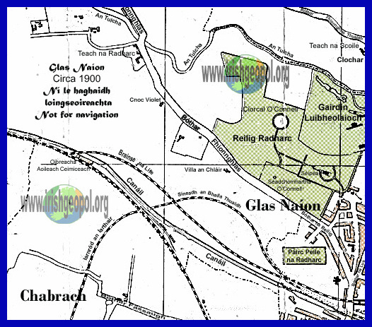 Map of Glasnevin Dublin.