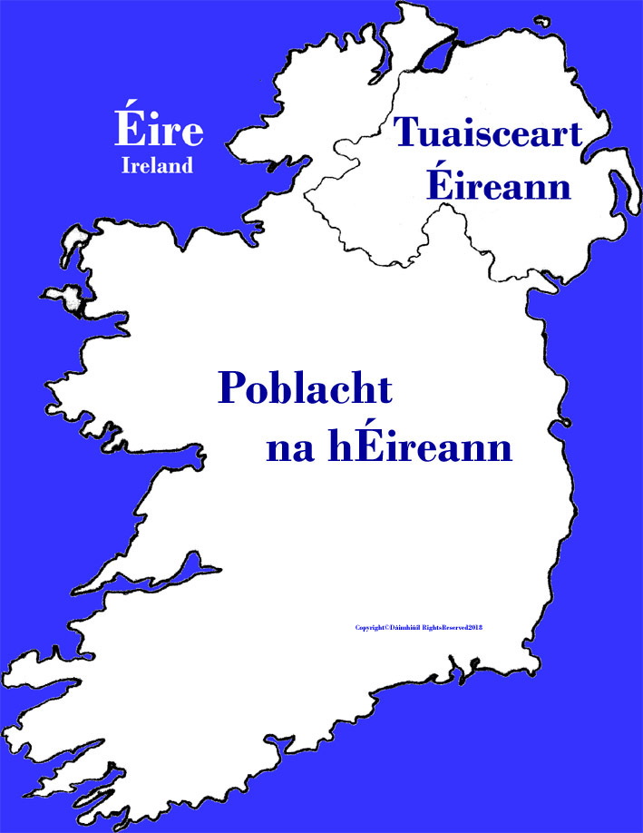 Map of Ireland political