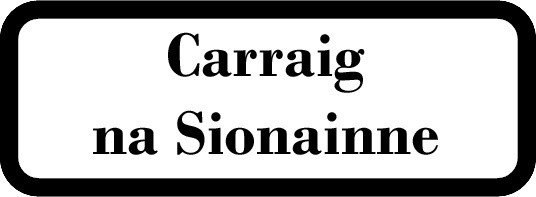 Carrick on Shannon Letrim county town road sign