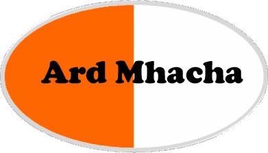 Armagh county flag type badge Ireland