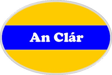 Clare county flag type badge Ireland